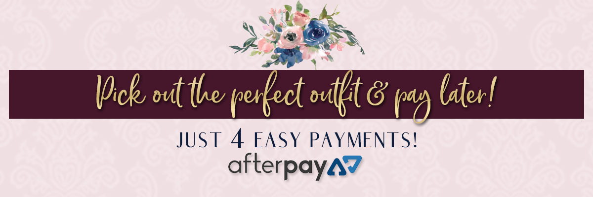 Pick out the perfect outfit and pay later! Just 4 easy payments. AfterPay