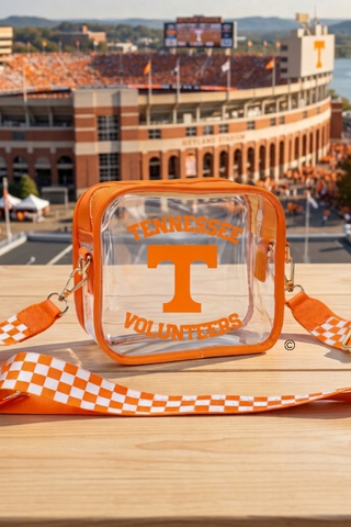 Tennessee Volunteers Orange Clear Crossbody Bag