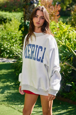 USA/America Reversible Graphic Sweatshirt