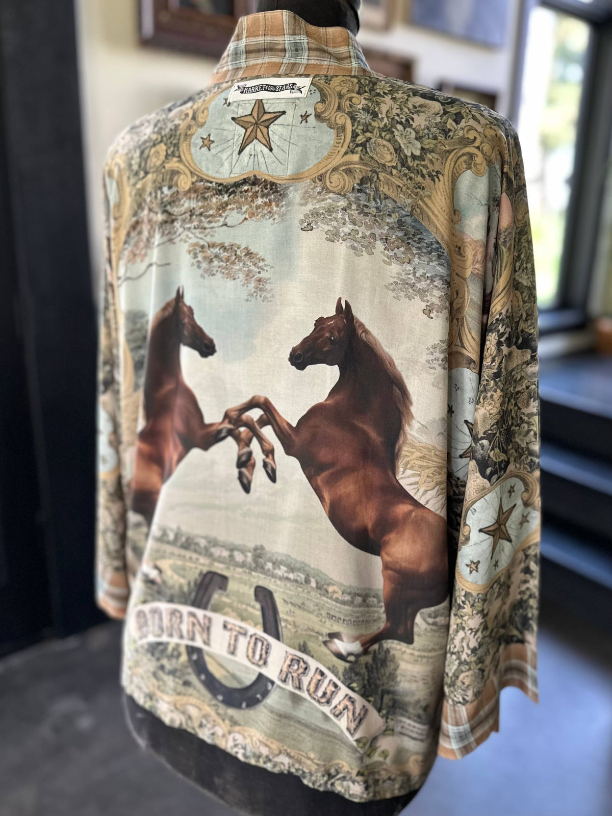 Market Of Stars Born To Run Cropped Kimono