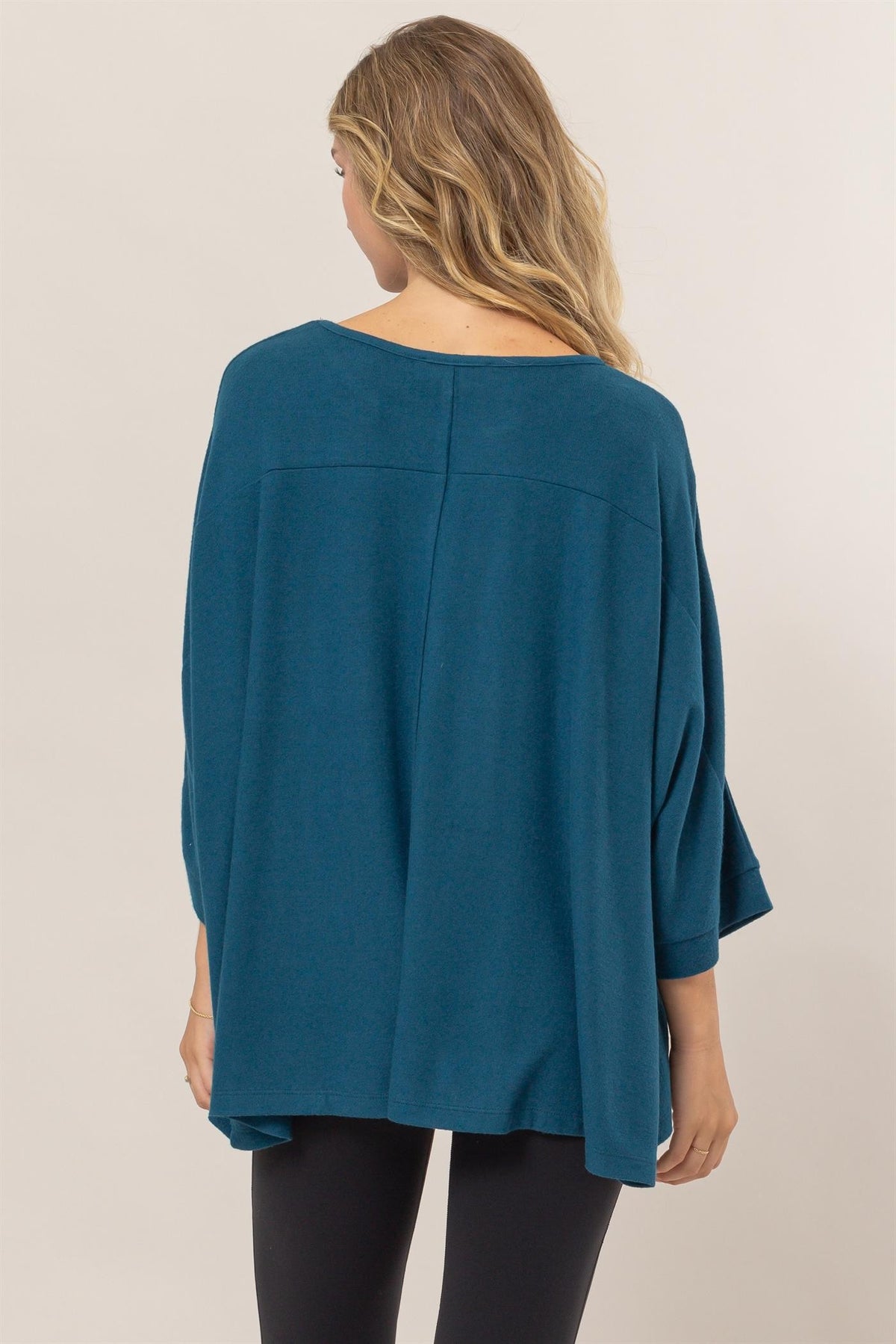 Weekend Vibes Top in Dark Teal