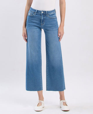 Aileeah Wide Leg Vervet Jeans