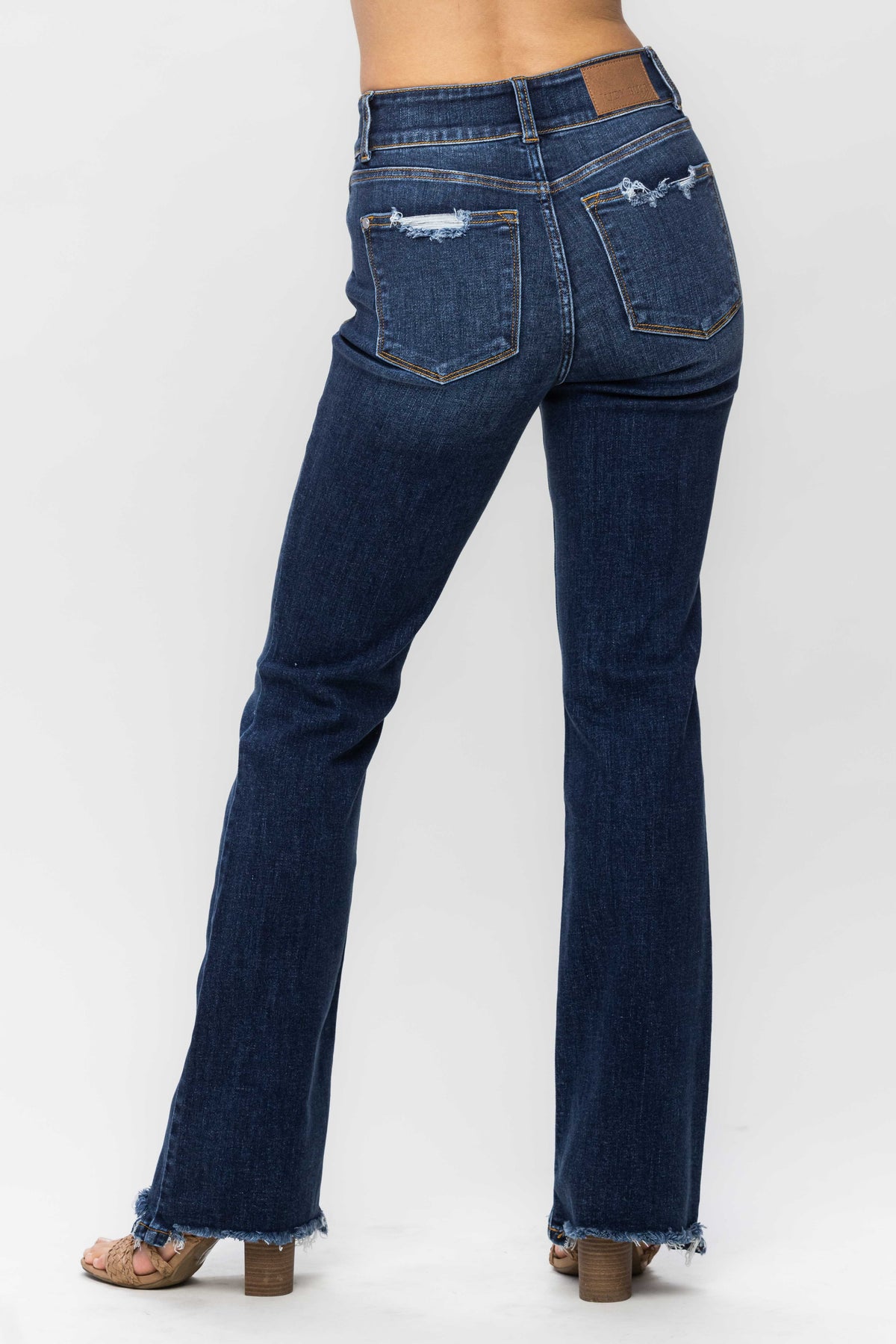 Vintage Frayed Bootcut Judy Blue Jeans