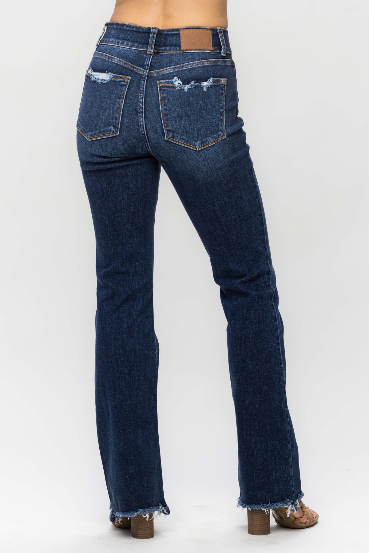 Vintage Frayed Bootcut Judy Blue Jeans