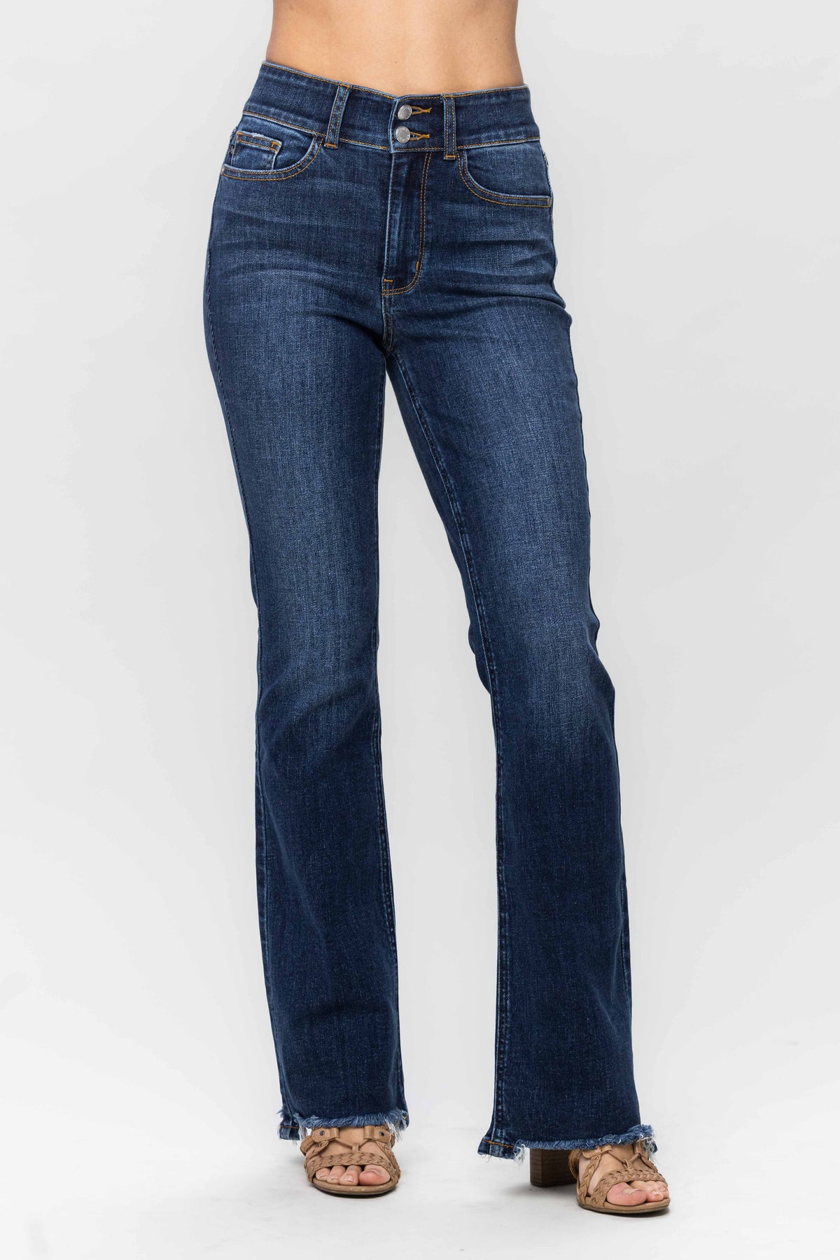 Vintage Frayed Bootcut Judy Blue Jeans