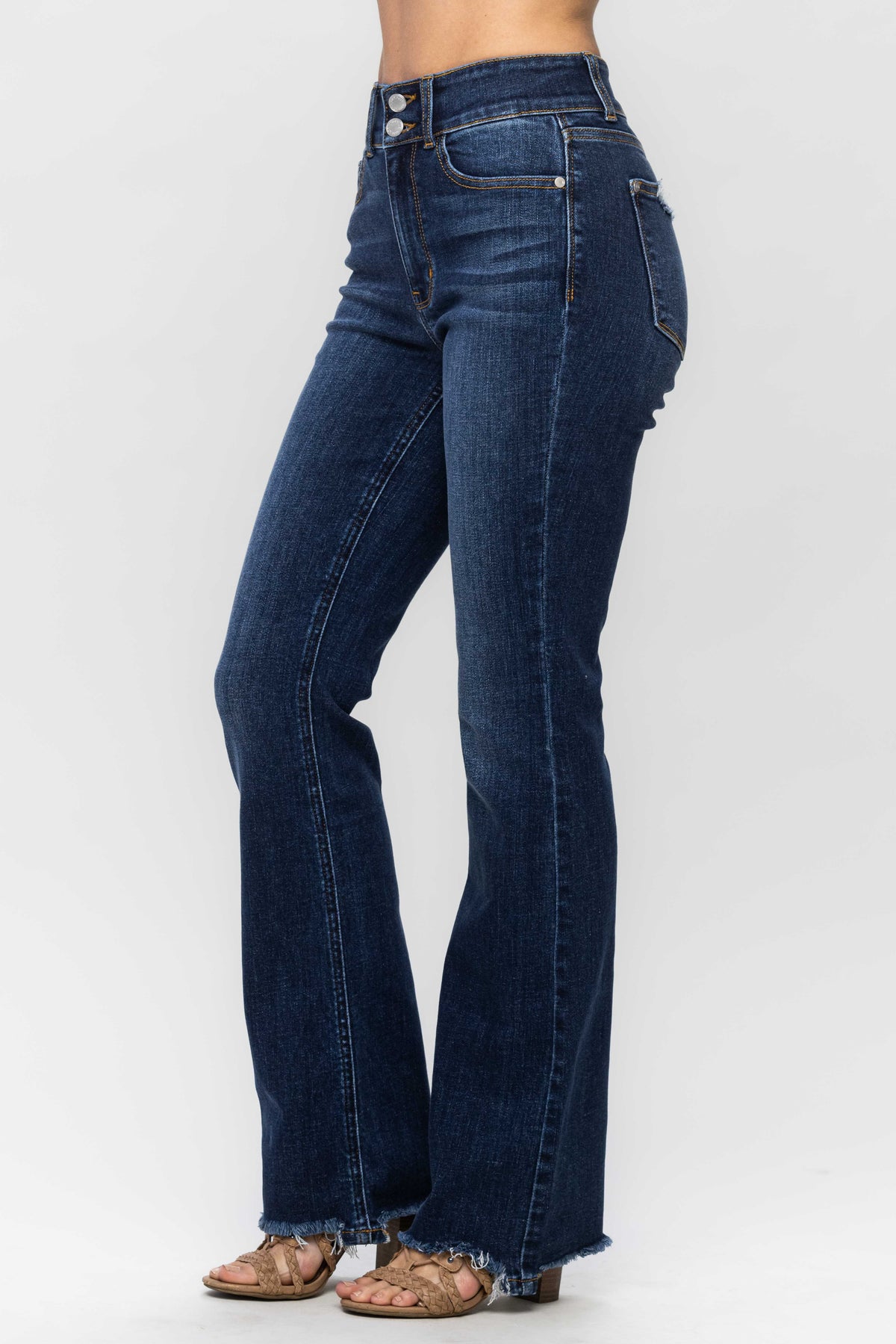 Vintage Frayed Bootcut Judy Blue Jeans