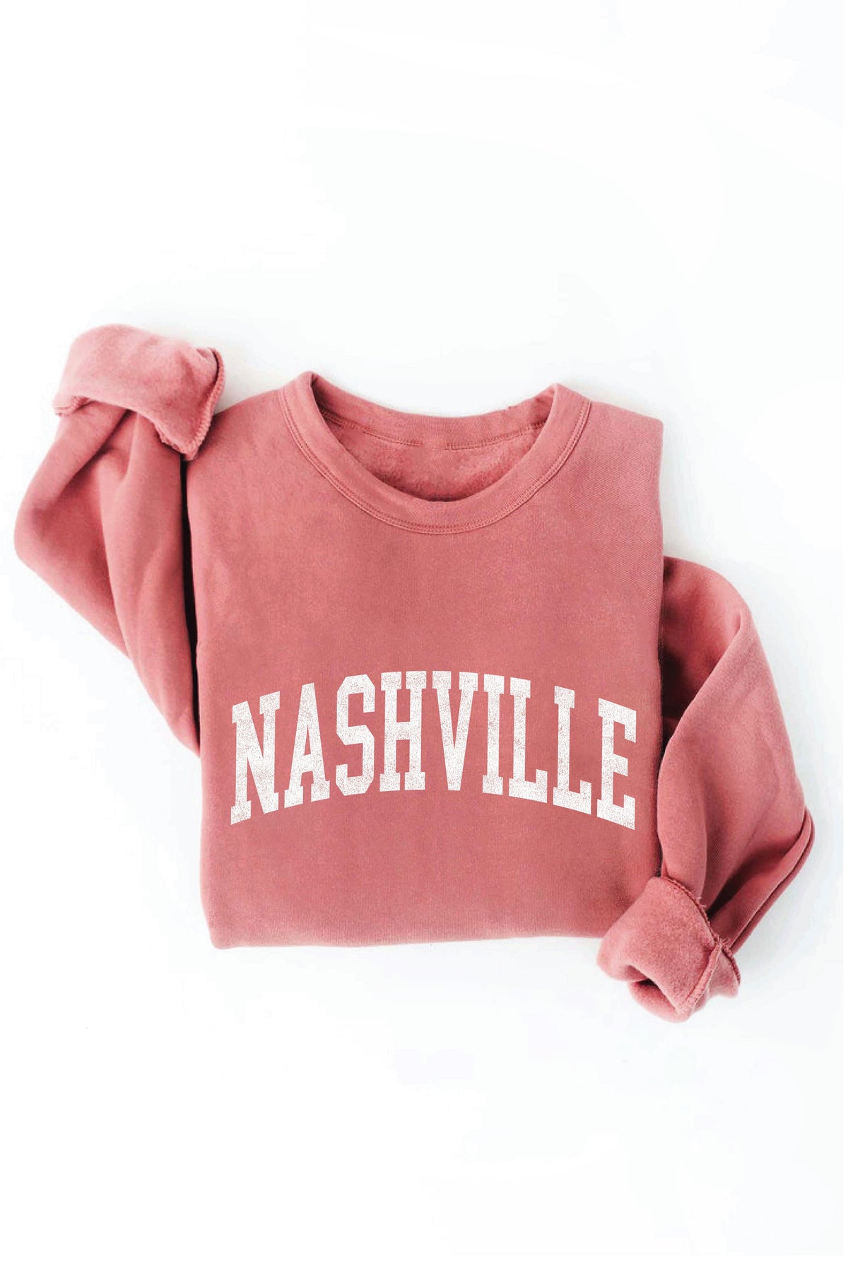 Nashville Super Soft Graphic Sweatshirt in Mauve