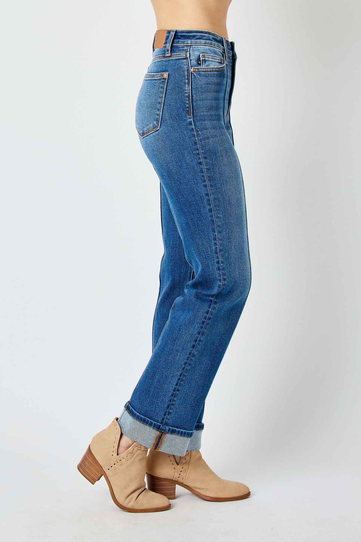 Split In Two Straight Leg Judy Blue Jeans