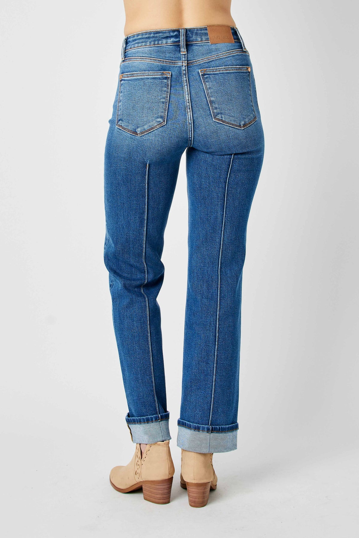 Split In Two Straight Leg Judy Blue Jeans