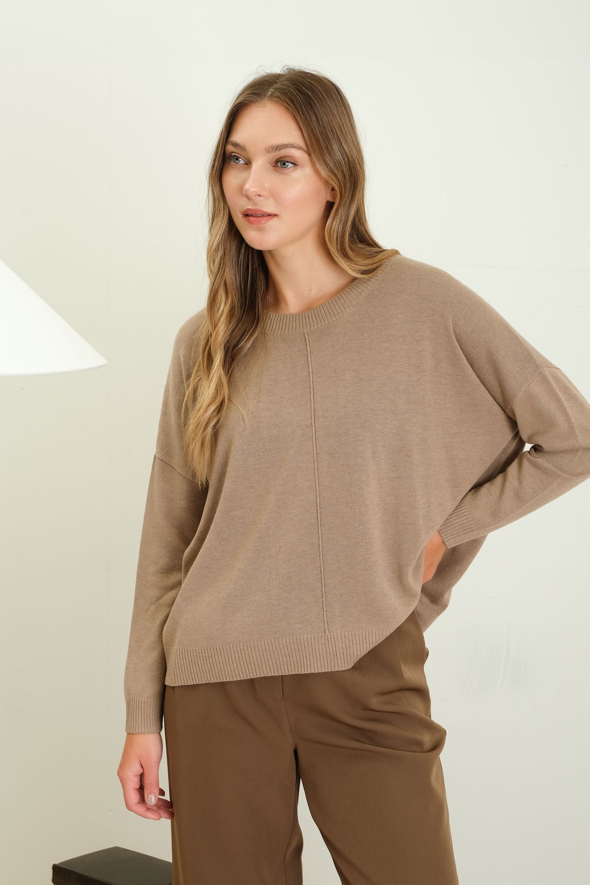 The Essential Layer Sweater in Mocha