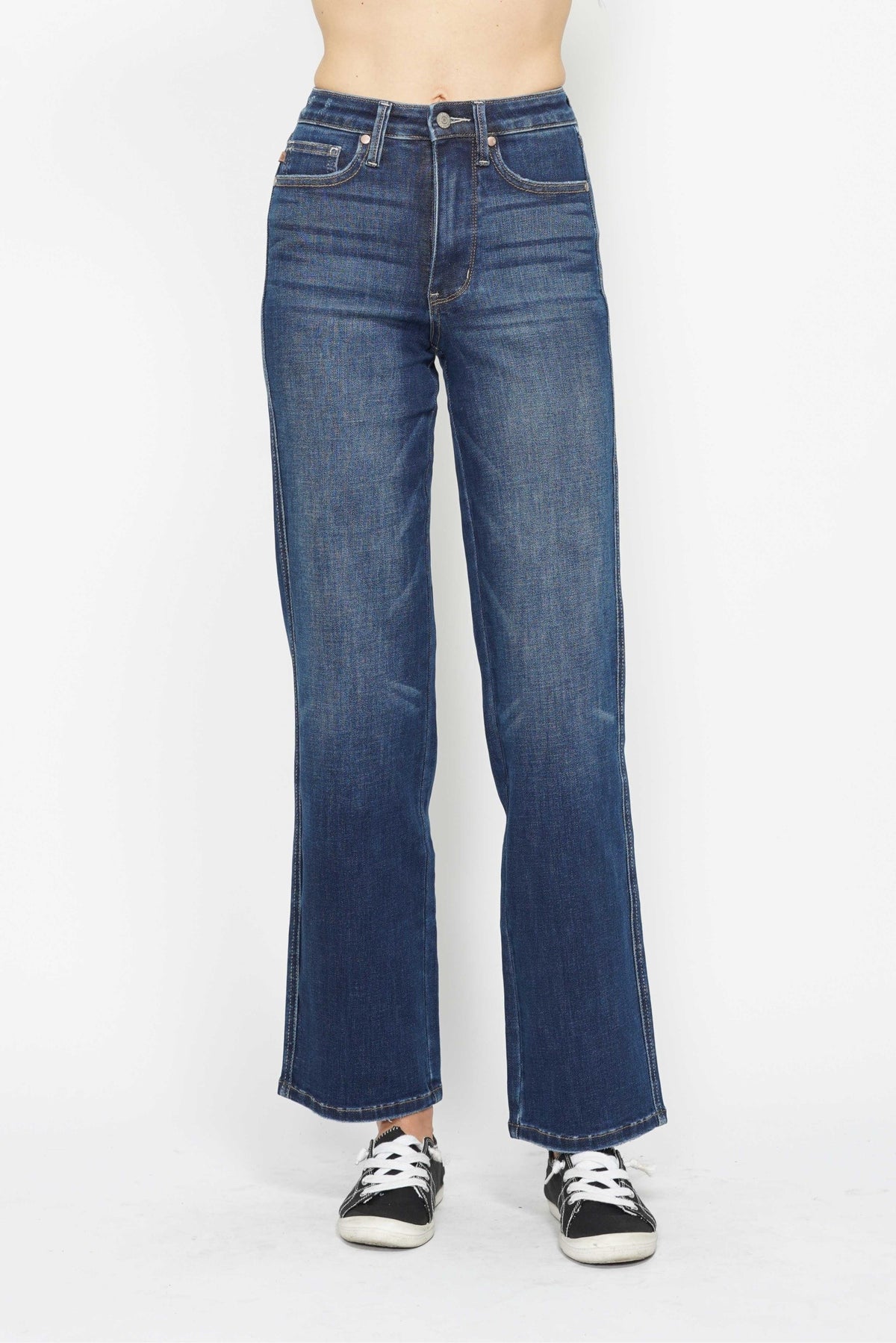 Shoot Me Straight Tummy Control Judy Blue Jeans