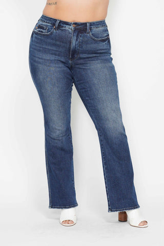 Embroidered Bootcut Judy Blue Jeans Curvy