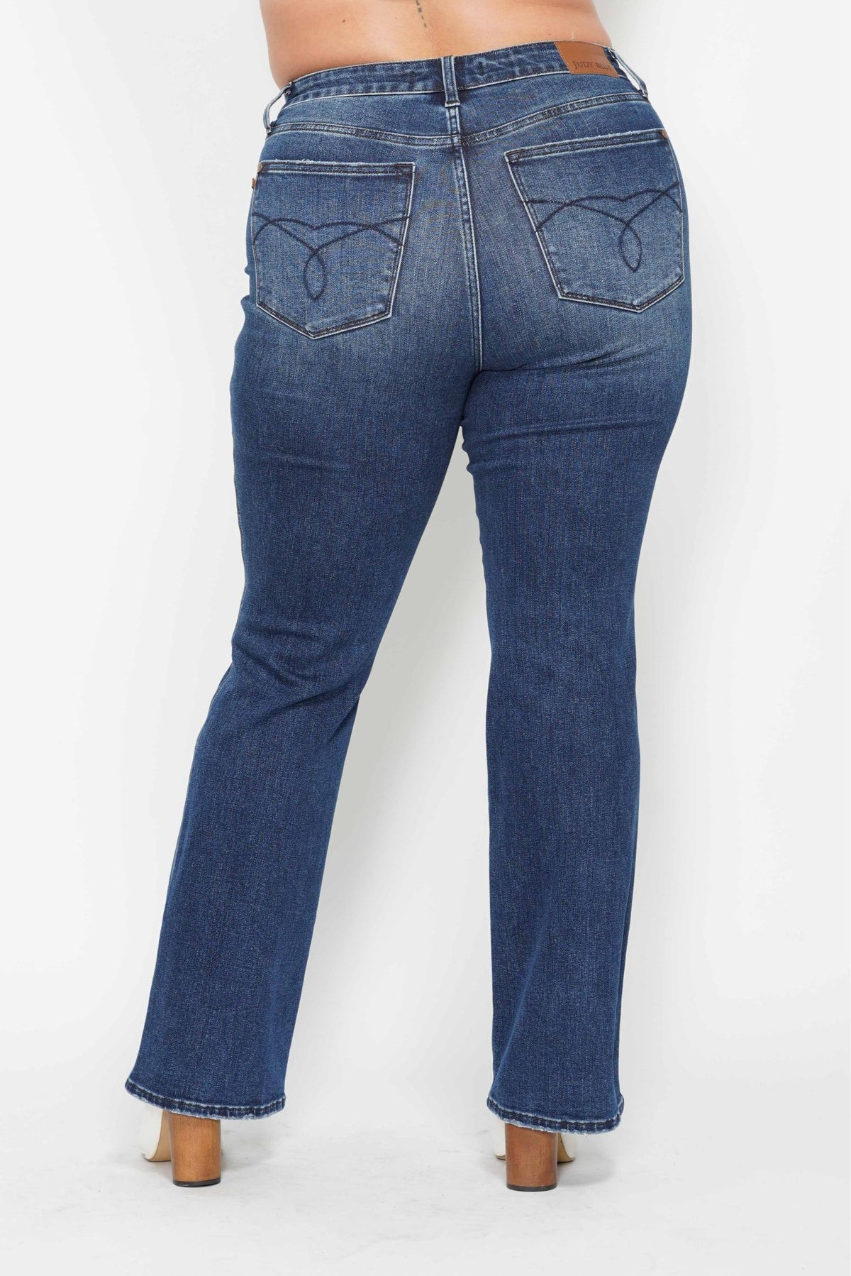 Embroidered Bootcut Judy Blue Jeans Curvy