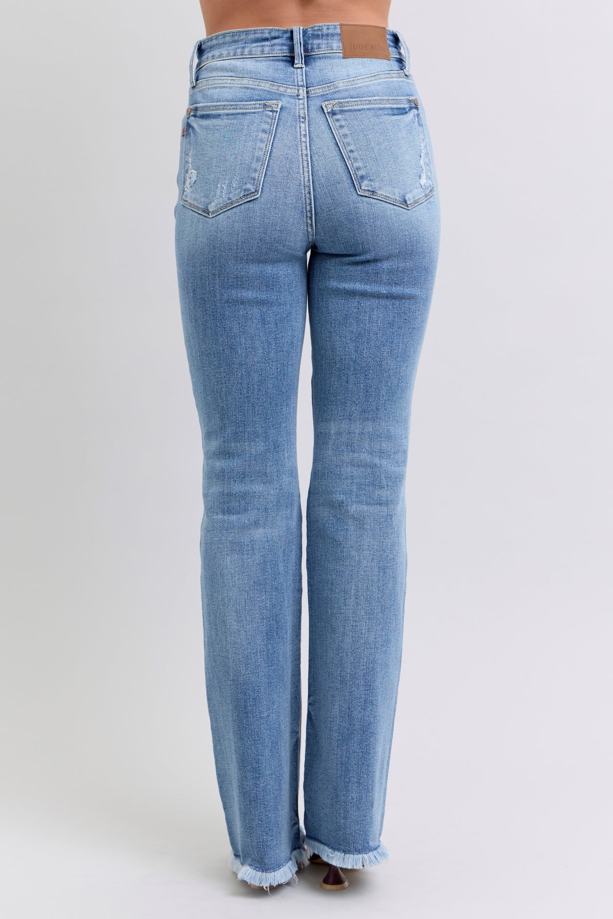 Frayed Edges Bootcut Judy Blue Jeans