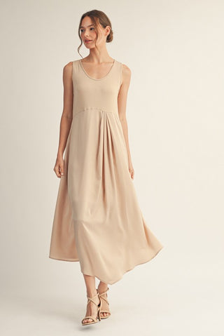 Evening Out Midi Dress in Champagne