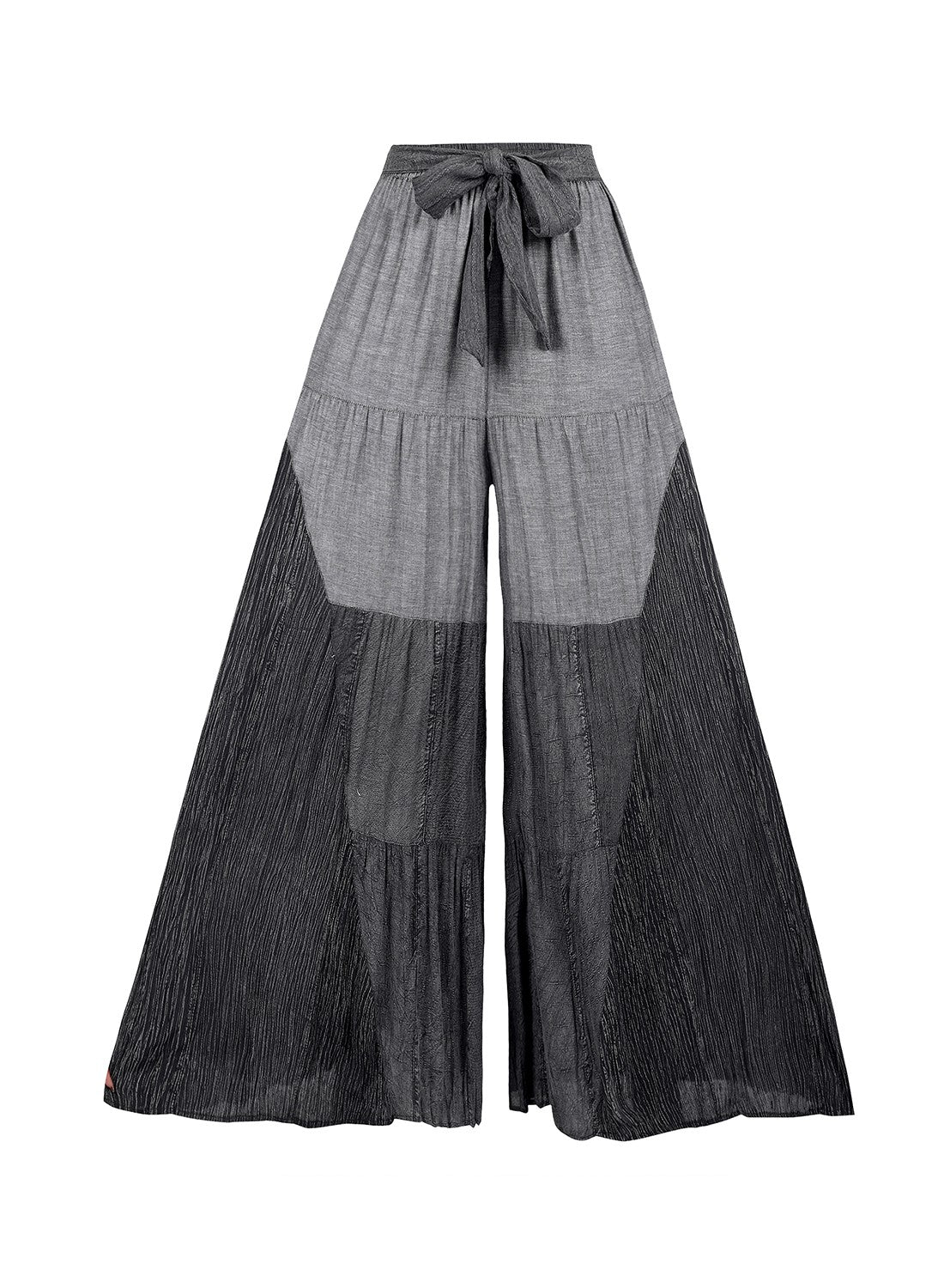 Grey Skies Tiered Wide Leg Pants