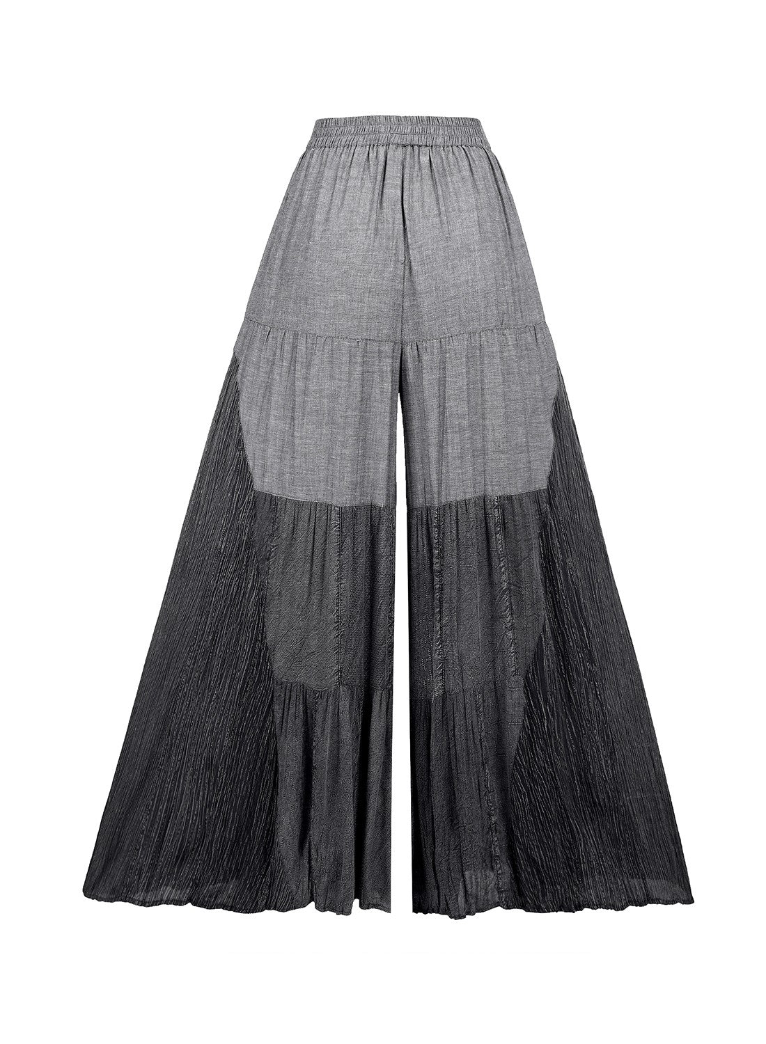 Grey Skies Tiered Wide Leg Pants