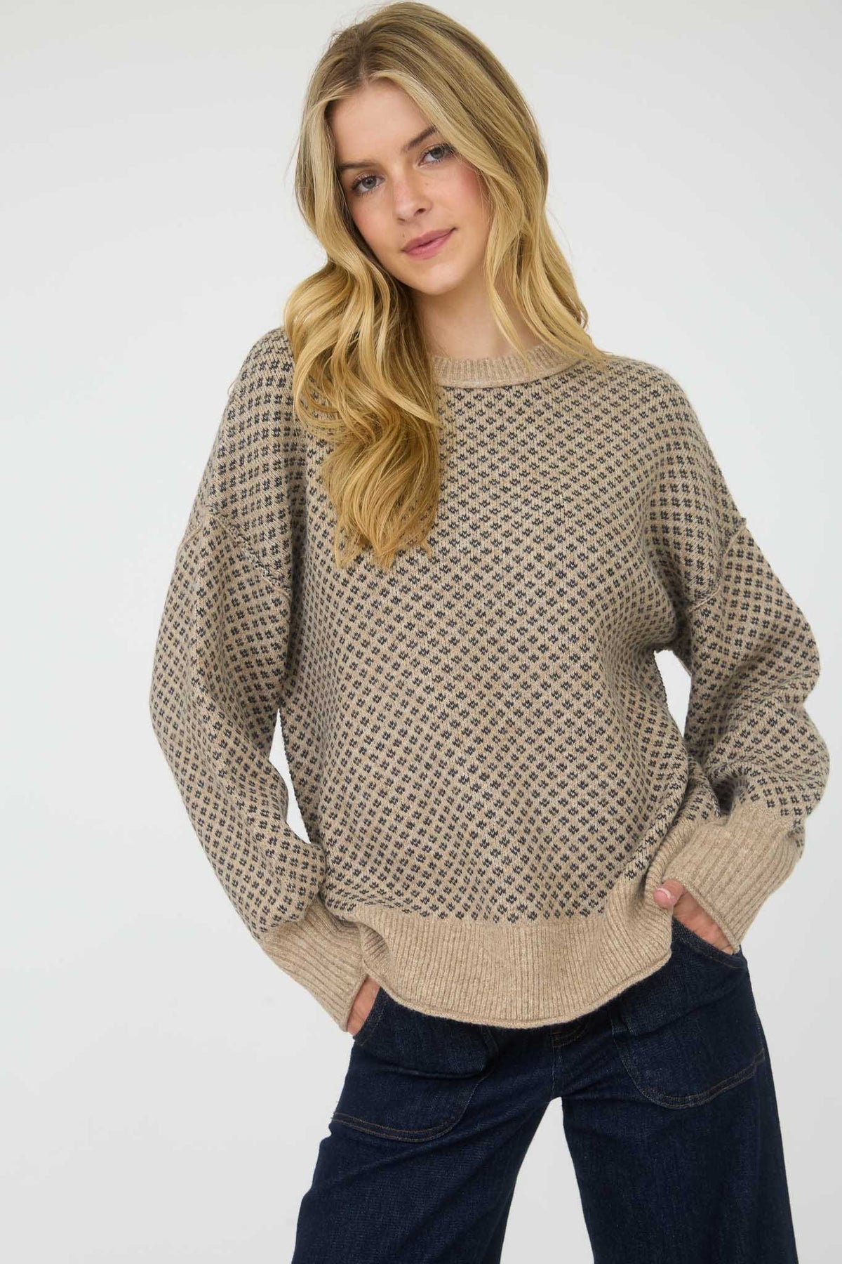 Starry Nights Sweater in Khaki