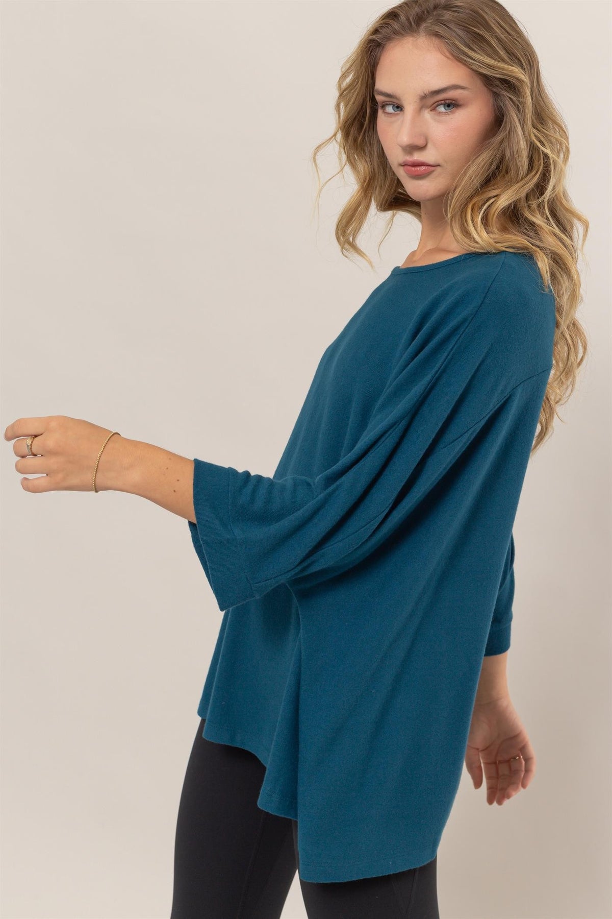 Weekend Vibes Top in Dark Teal