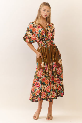 Rose Garden Midi Dress