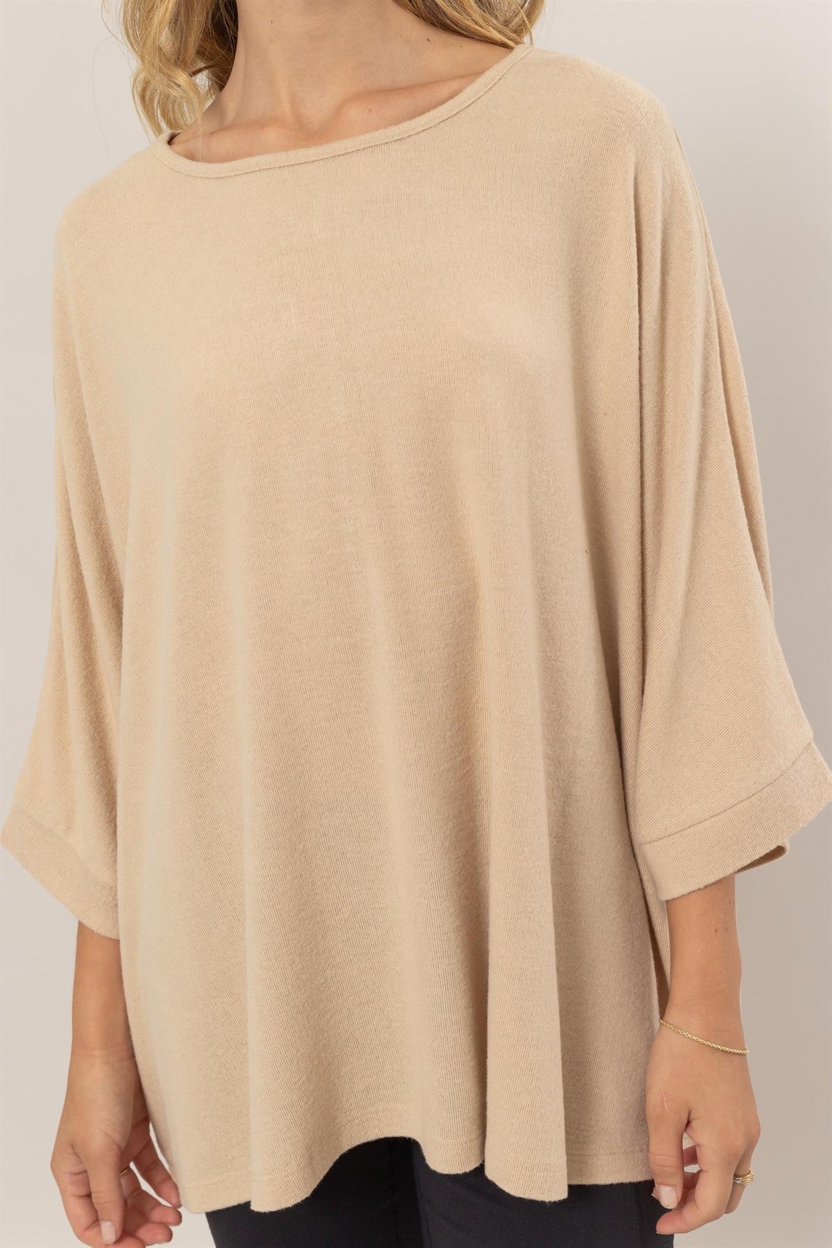 Weekend Vibes Top in Taupe