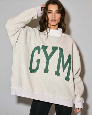 GYM & BED Reversible Mock-neck Pullover