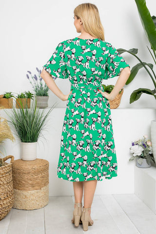 All The Dogs Midi Dress