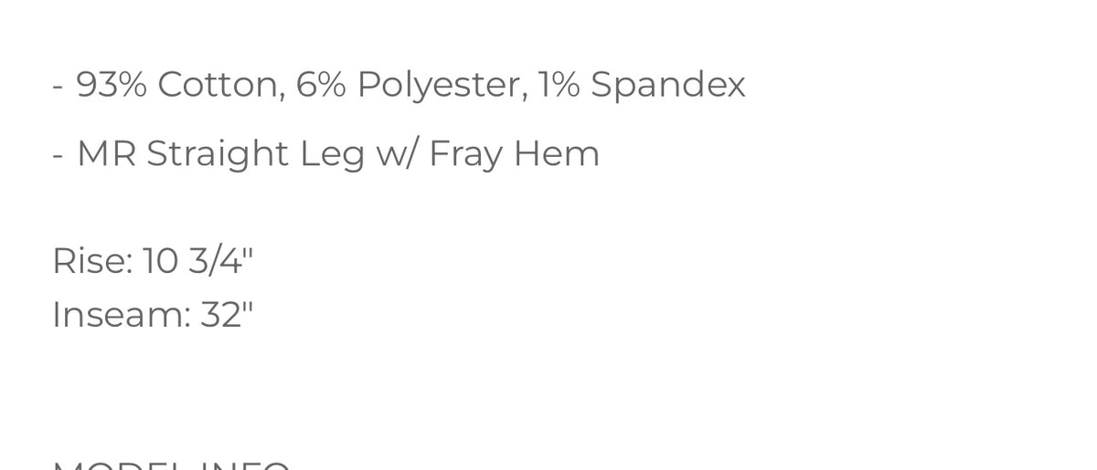 Lived In Straight Leg Judy Blue Jeans