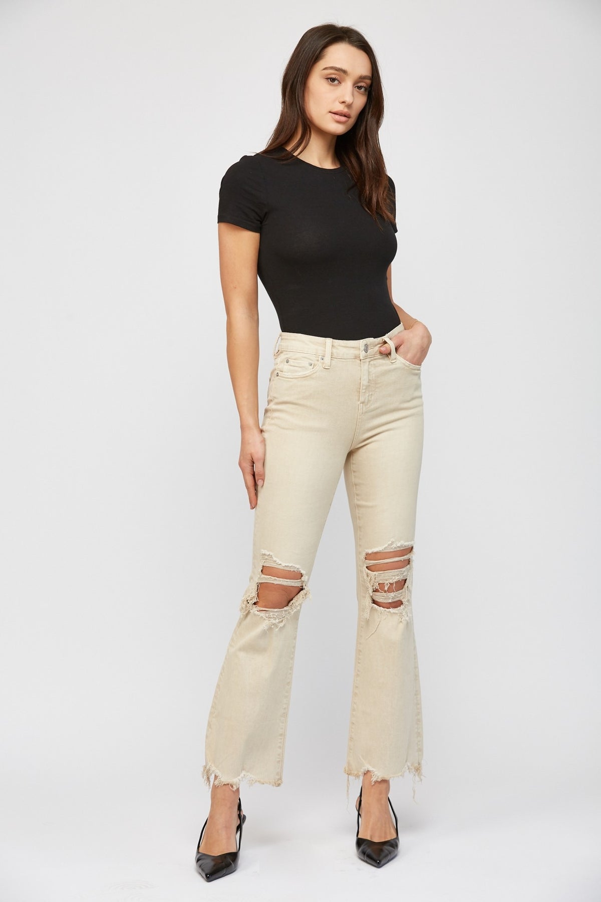 High Rise Vintage Flare Mica Jeans