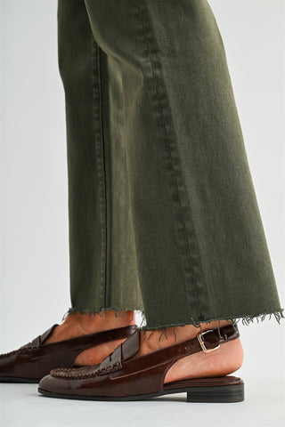 Trail Rider Straight Leg Mica Jeans in Olive
