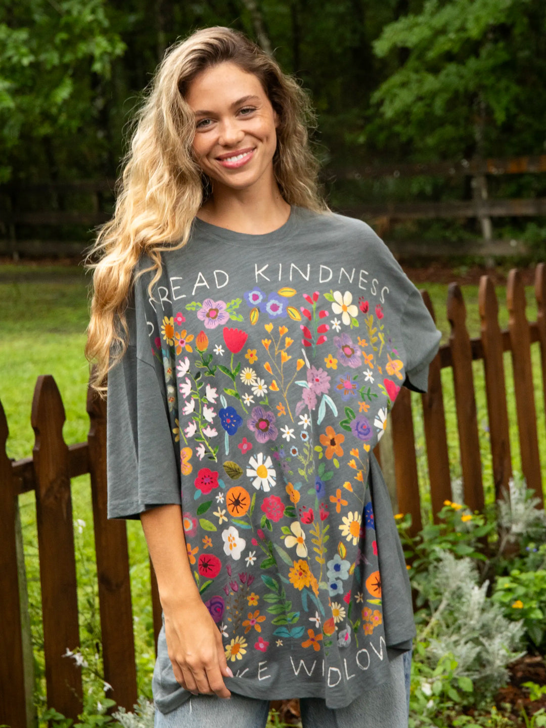 Natural Life Oversized Tee -Spread Kindness