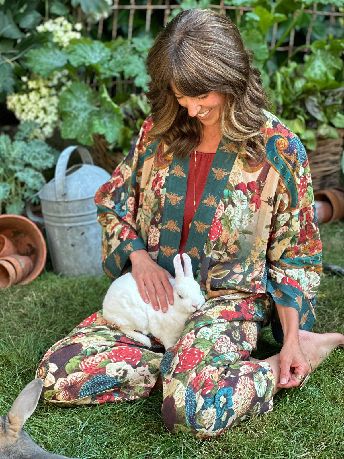 Market Of Stars Stay Gold Cropped Kimono