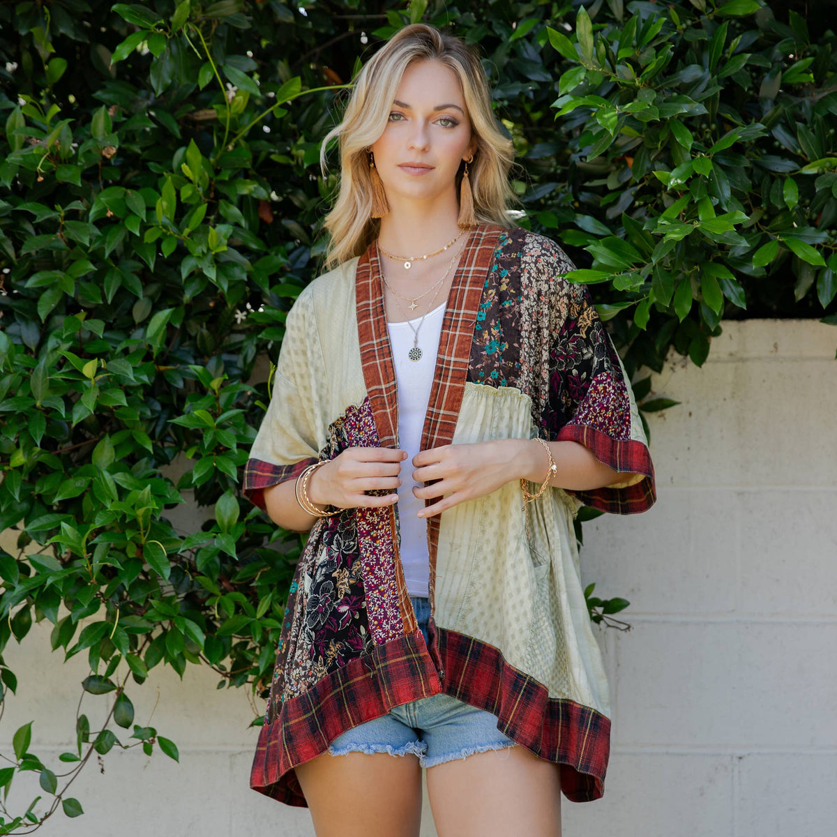Canyon Breeze Kimono in Moss