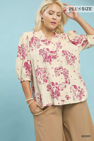 Berry Crush Paisley Blouse