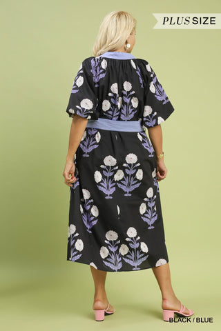 Market Days Midi Dress in Curvy