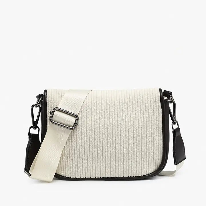 Serena Two-Tone Crossbody w/ Nylon Strap