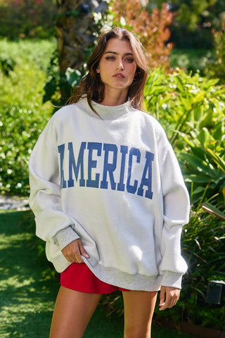 USA/America Reversible Graphic Sweatshirt