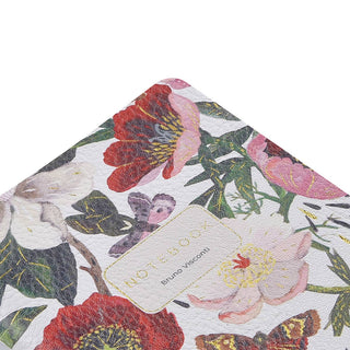 Vegan Leather Notebook - Peonies
