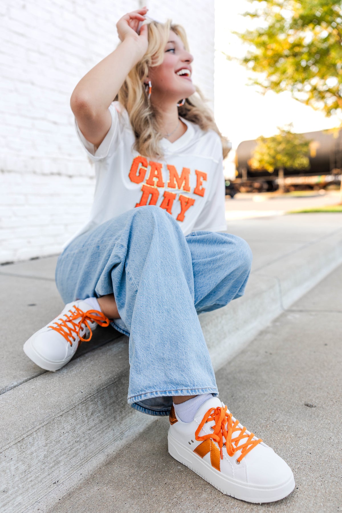 Corky&#39;s Tailgate Sneaker Orange Metallic