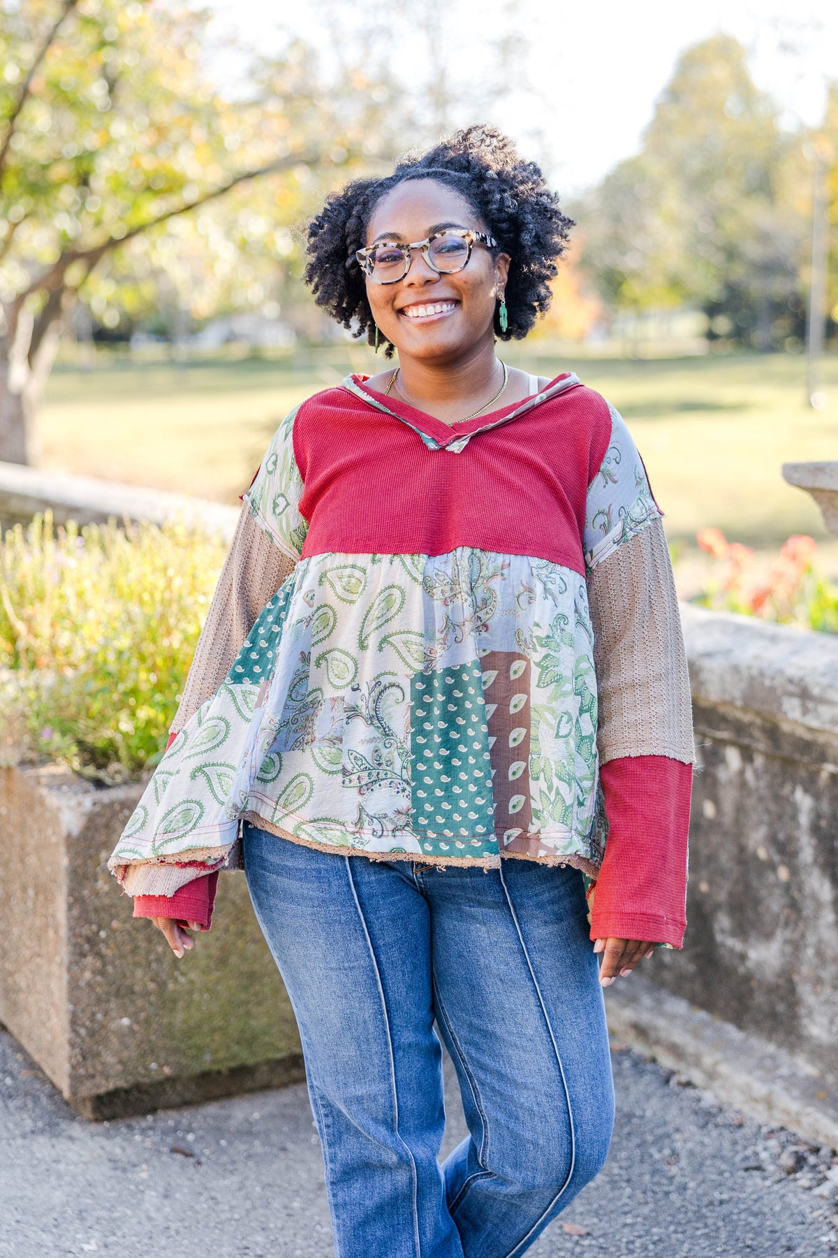 Vintage Meadow Long Sleeve Top