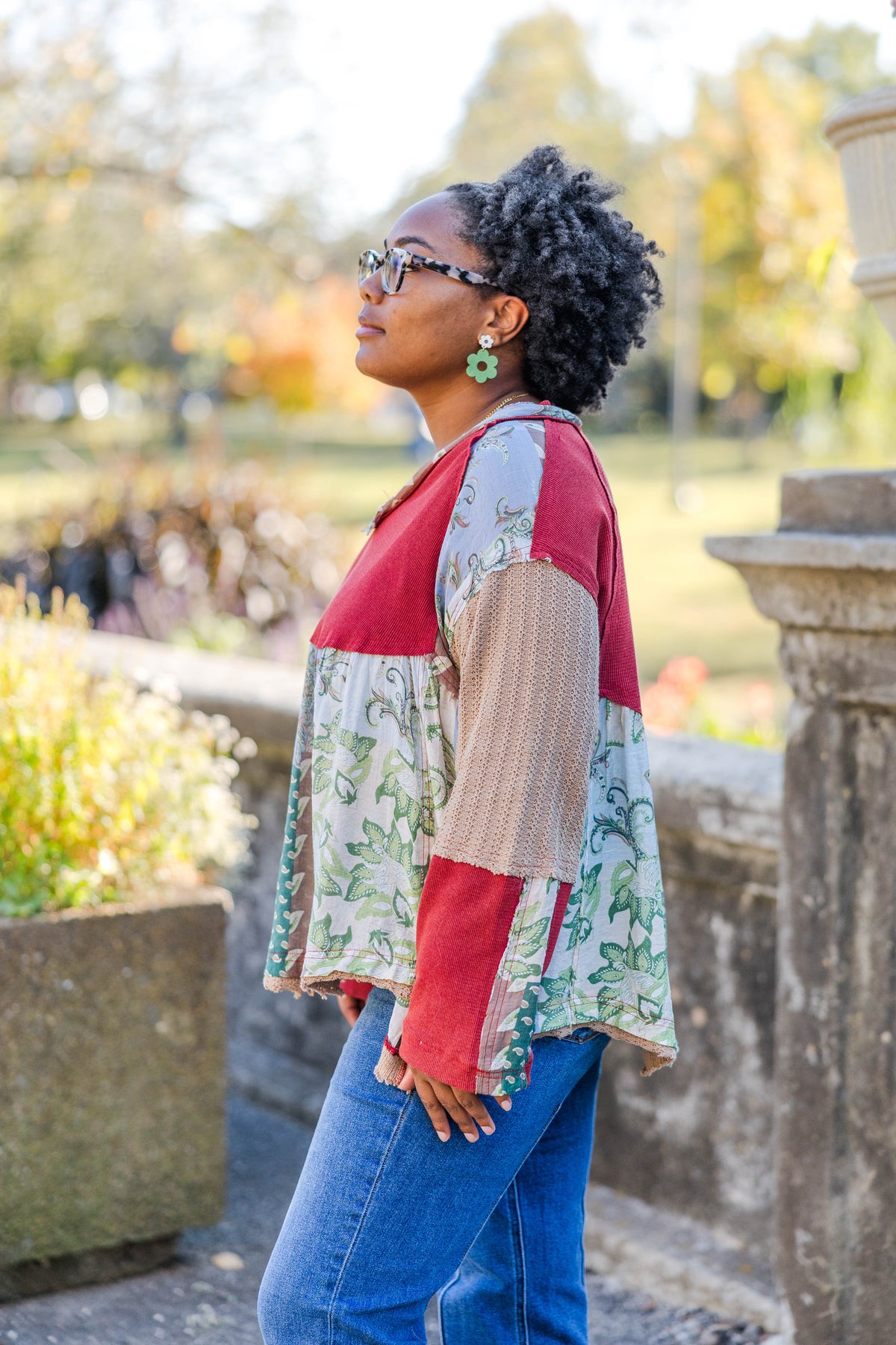 Vintage Meadow Long Sleeve Top