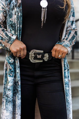 Butterfly Rhinestone Belt
