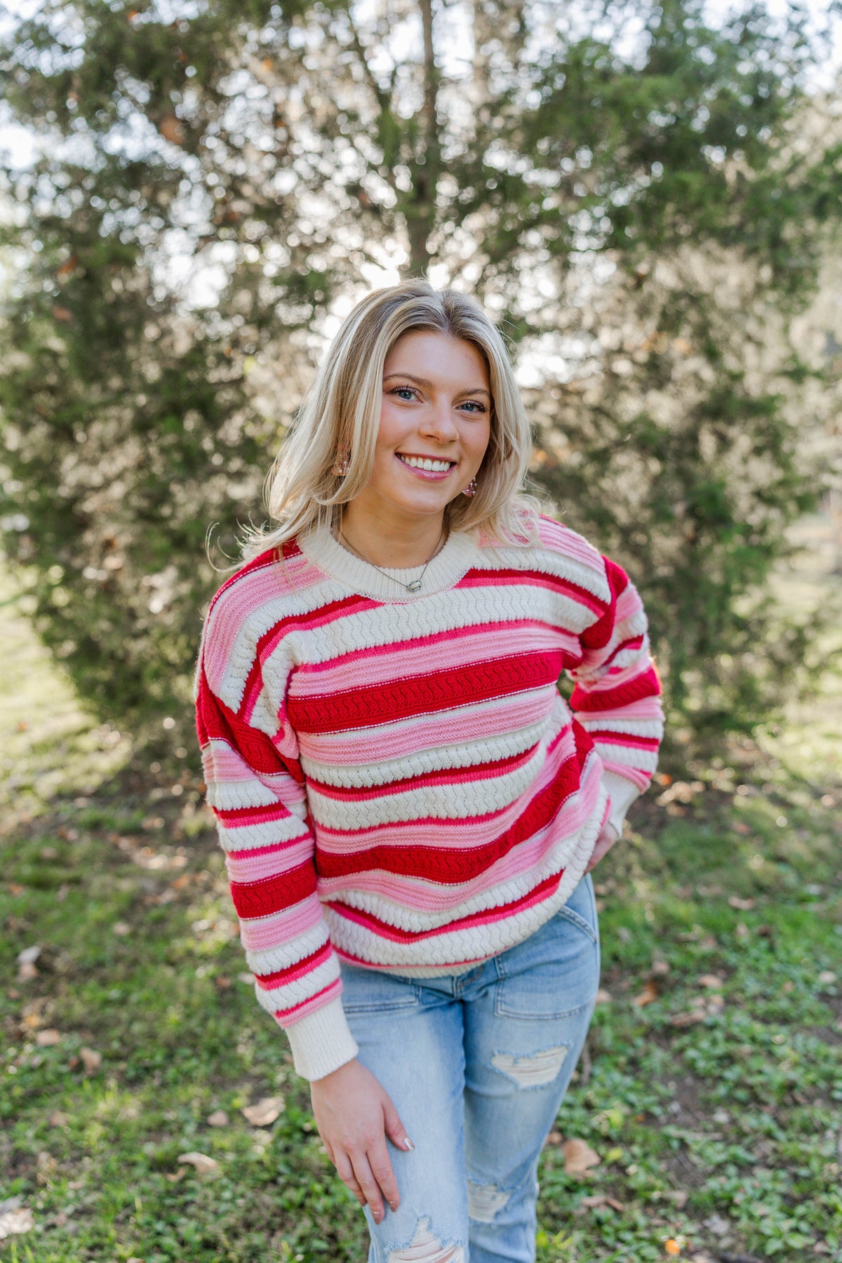 Sugar &amp; Spice Striped Sweater