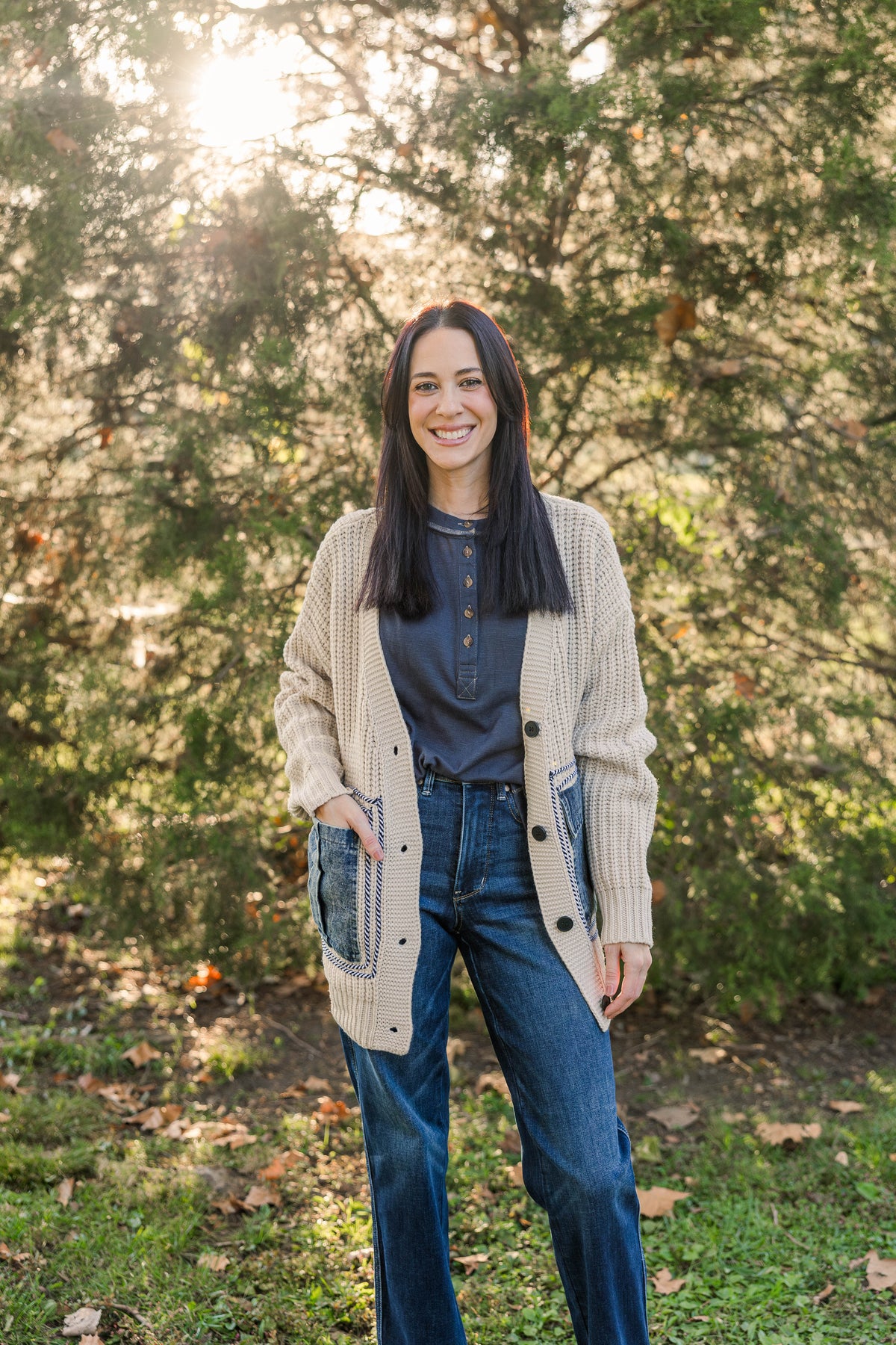 Ivory &amp; Indigo Cardigan