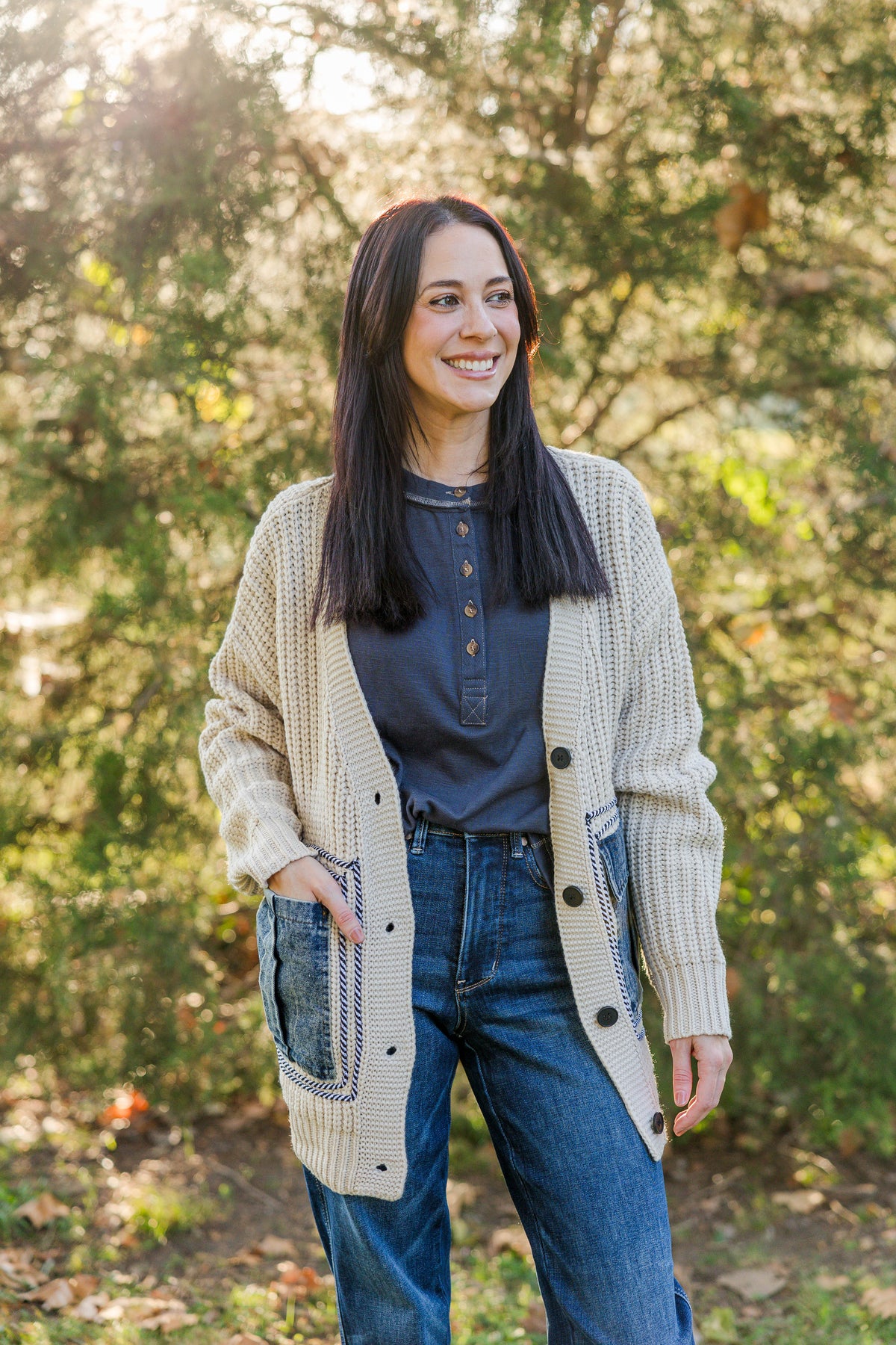 Ivory &amp; Indigo Cardigan