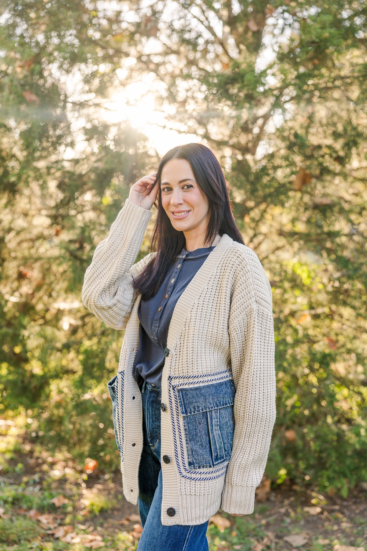 Ivory &amp; Indigo Cardigan