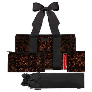 Mahjong Case Mate Jelly Tote - Tortoiseshell  Bow