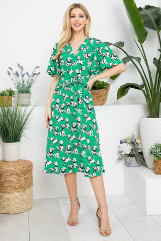 All The Dogs Midi Dress