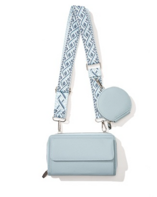 Vegan Leather Crossbody Wallet Duo