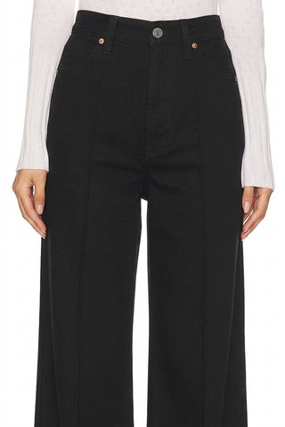 Blackout Control Top Cropped Wide Leg Denim
